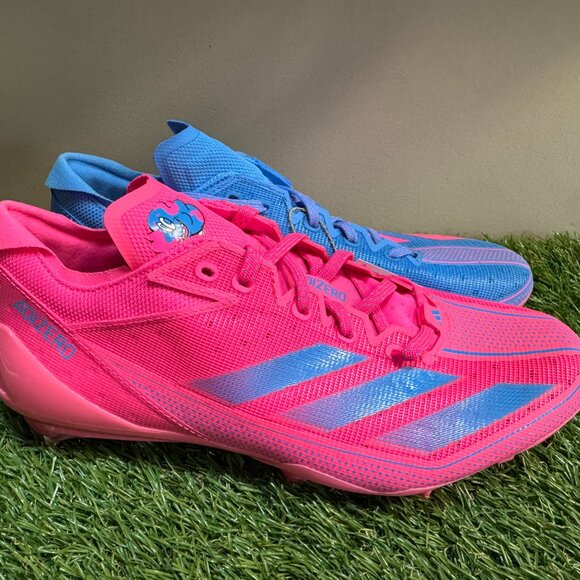 Adidas Adizero Football Electric Snack Attack Mens Size 8.5 IE4406 Pink Blue NEW main image 7